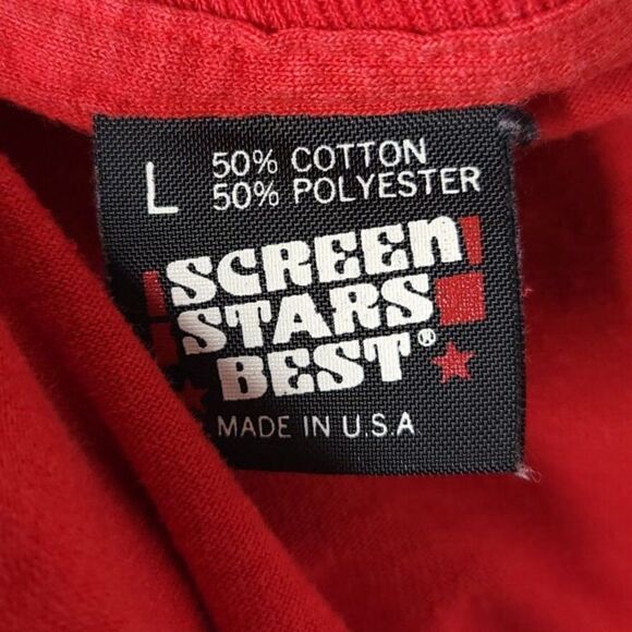 Vitruvian Man T Shirt Vintage 80s Country Club Health Center Made In USA Mens - Picture 5 of 6